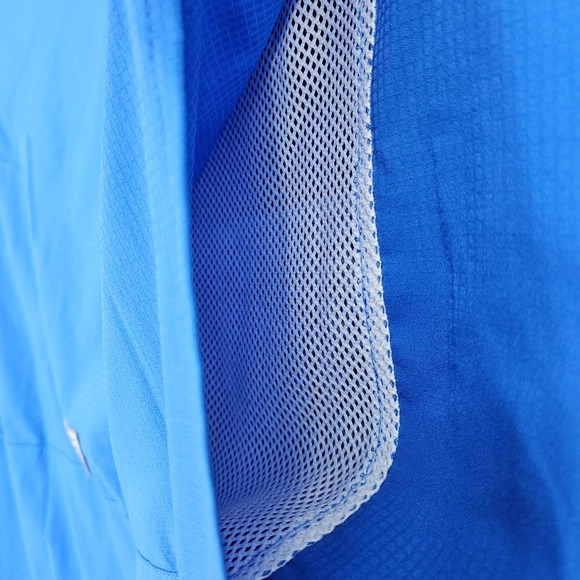 Columbia Shirt Mens XXL Long Sleeve Vented Fishing Outdoors Omni Shade Blue - Picture 5 of 11